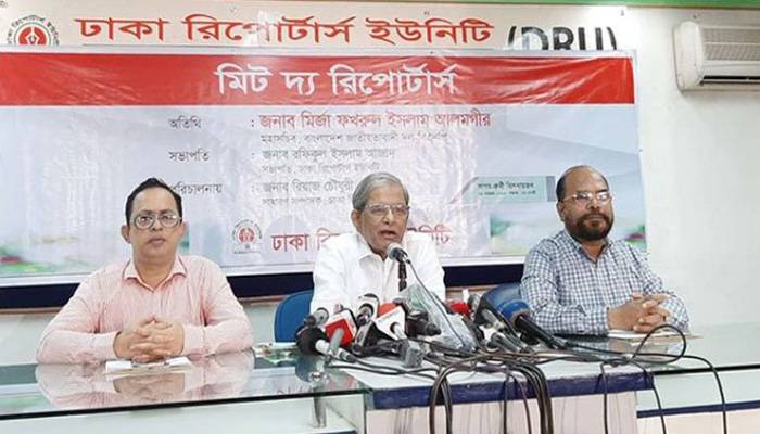 বাস পোড়ানো সরকারি এজেন্টদের নাশকতা: ফখরুল